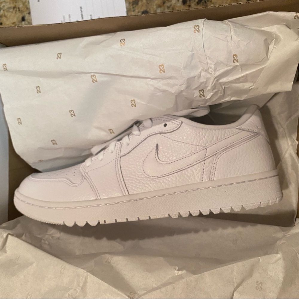 Jordan 1 Golf triple white